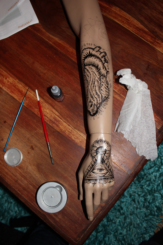 tatueringar text arm